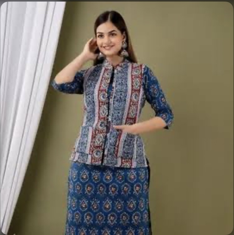Latest Kurta Designs-Jacket Style Kurtas
